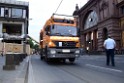 Mobiler Autokran umgestuerzt Bonn Hbf P481